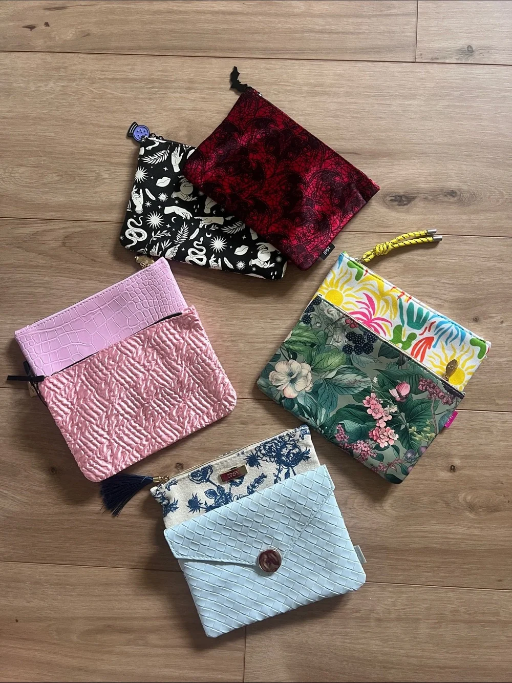 IPSY Cosmetic Bags  bundle of 8